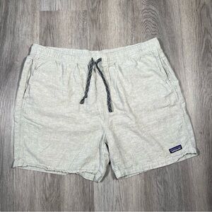 Patagonia Shorts Mens XL Grey Hemp Organic Cotton Baggies Natural Casual 6”